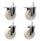 Service Caster 5 Inch Nylon Swivel 58 Inch Threaded Stem Caster Set 2 Total Lock Brakes SCC-TSTTL20S514-NYS-58212-2-S-2 - alternate 1